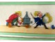 6 plaques verre lanterne magique Sire de Framboisy personnages XIXè siècle