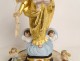 Virgin of Marseille Santibelli terracotta Child Jesus cherubs globe 19th century