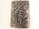 Pyrogène porte-allumettes argent massif étranger 830 personnages 55gr XIXè