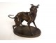 Petite sculpture bronze Pierre-Jules Mène chien lévrier Plock 1854 XIXème