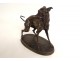 Petite sculpture bronze Pierre-Jules Mène chien lévrier Plock 1854 XIXème