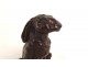 Petite sculpture bronze Jean Lemonnier lièvre lapin animalier fondeur XXè