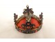 Crown scepter case orb miniature Regalia Empire silver Prague Czech 20th