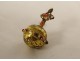 Crown scepter case orb miniature Regalia Empire silver Prague Czech 20th