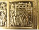 Diptyque icône voyage orthodoxe russe bronze épisodes vie Christ XVIIème