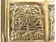 Diptych icon travel Russian Orthodox bronze episodes from the life of Christ 17th