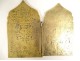 Diptych icon travel Russian Orthodox bronze episodes from the life of Christ 17th