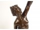 Sculpture statuette bronze déesse Aphrodite Vénus nue naïade XVIIème siècle