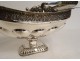 Large Russian silver table handle cup with flowers 694gr 19th century