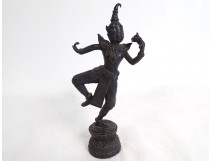 Sculpture statuette bronze danseuse Apsara Khmer Cambodge Thaïlande XIXème