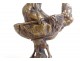 Bronze sculpture Arson hen chick basket Eggs Animal fresh 19th century