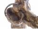 Bronze sculpture Arson hen chick basket Eggs Animal fresh 19th century