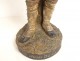 Terracotta sculpture Alphonse Hanne Isle-Adam country ranger Law 19th century