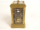 Officer&#39;s clock travel gilded bronze alarm clock ringing request nineteenth case