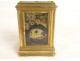 Officer&#39;s clock travel gilded bronze alarm clock ringing request nineteenth case