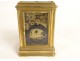 Officer&#39;s clock travel gilded bronze alarm clock ringing request nineteenth case