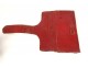 Sacoche pochette porte-documents cuir maroquin rouge soufflets XIXè siècle