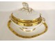Saucière porcelaine Paris dorure Paul Cellerin Pont Neuf Napoléon III XIXè