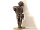2 small sculptures Amours putti cornucopia Clodion bronze marble 19th
