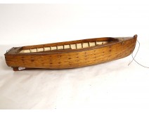 Maquette navigante bateau voilier bois bronze à restaurer fin XIXème siècle
