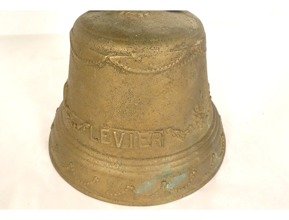 Cloche De Vache Décorative En Fer Blanc - Fabriquée à La Main, Commerce équitable, Dimensions 11x9x6 Cm, Idéale Pour Cuisine Ou Jardin !