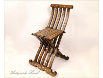 Syrian Moroccan Wood chair pearl 19th