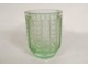 Petit vase verre dégagé acide Daum Nancy translucide Art Déco XXème siècle