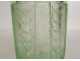 Petit vase verre dégagé acide Daum Nancy translucide Art Déco XXème siècle