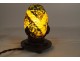 Veilleuse lampe brûle-parfum Robj pâte de verre fer forgé Art Déco XXème