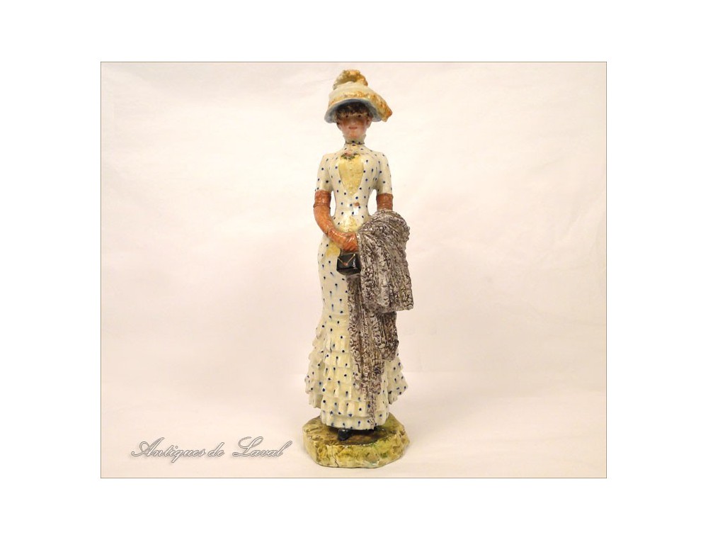 2 Statuettes en résine femme mannequin 42 cm - Label Emmaüs