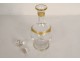 Service de nuit 4PC cristal Saint-Louis modèle Roty dorure carafe sucrier XXè