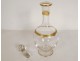 Service de nuit 4PC cristal Saint-Louis modèle Roty dorure carafe sucrier XXè