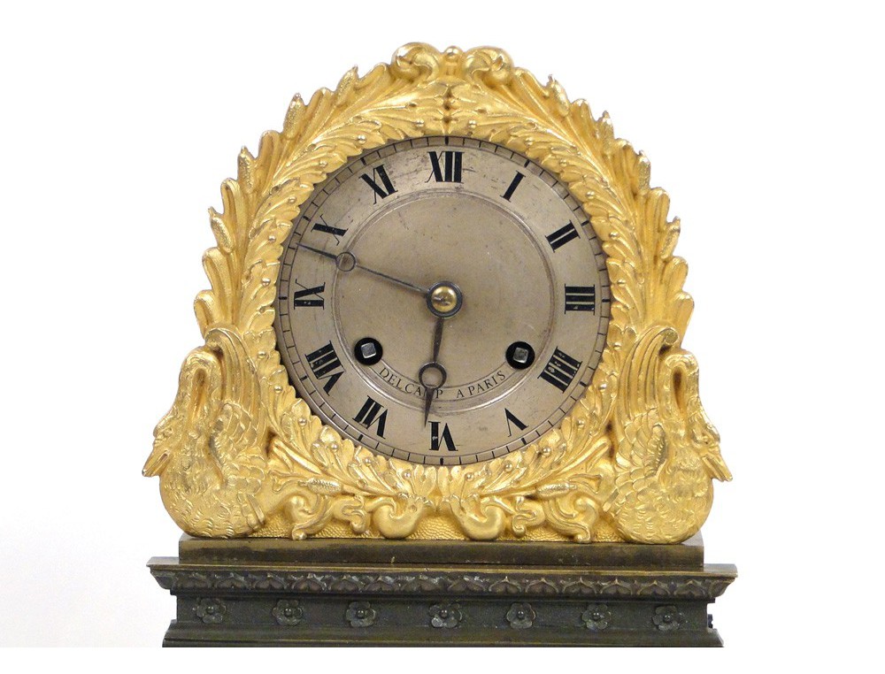 Clock terminal Fontaine gilt bronze Empire, XIX