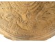 Terracotta plaque with coat of arms of France, fleur-de-lis crown, 18th century