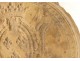 Terracotta plaque with coat of arms of France, fleur-de-lis crown, 18th century