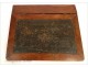 Writing Desk Mahogany Leather Restoration golden 19th