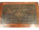 Writing Desk Mahogany Leather Restoration golden 19th