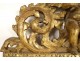 Miroir provençal bois sculpté doré angelot musicien violon glace XVIIIème