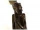 Paire bougeoirs bronze J-L. Gautier Méphistophélès sorcière MacBeth XIXème