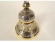 Cloche clochette de table argent vermeil Mexique orfève Tane 146,37gr XXè