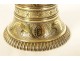 Cloche clochette de table argent vermeillé Minerve monogramme 102,61gr XIXè