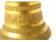 Petite cloche clochette de table bronze doré frises fleurs XIXème siècle