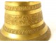 Petite cloche clochette de table bronze doré frises fleurs XIXème siècle