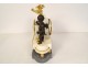 Pendulum gilt bronze marble Turquin Carrara Loves Warriors Cupid XVIII