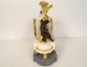 Pendulum gilt bronze marble Turquin Carrara Loves Warriors Cupid XVIII