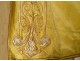 Pluvial liturgical screed embroidery gold thread mystical pelican 20th century