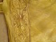 Pluvial liturgical screed embroidery gold thread mystical pelican 20th century