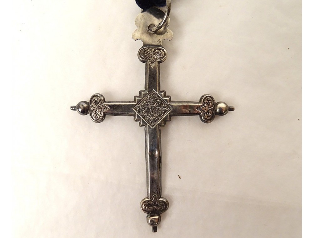 Broche Celtique Bretagne Vintage Kelt – Argent Massif 925 – Cœurs Et Croix