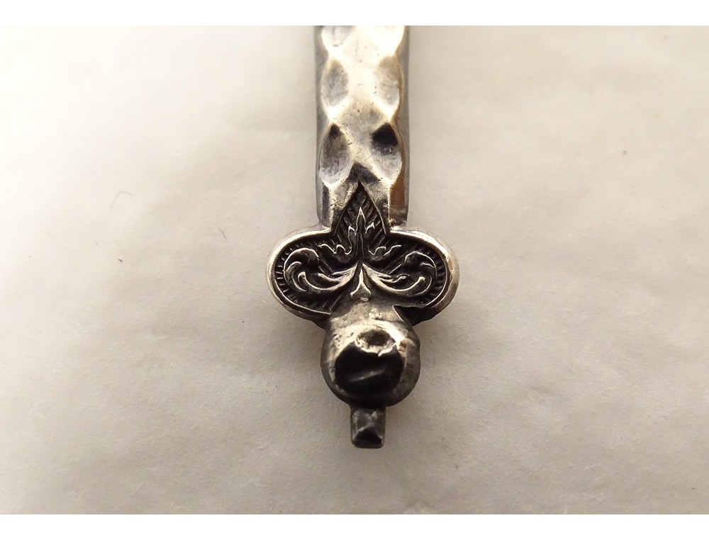 Broche Celtique Bretagne Kelt Argent Massif 925 - Coeurs Et Croix Vintage