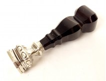 Solid silver stamp seal, agate handle, Imperial Prussian Eagle, 19th century